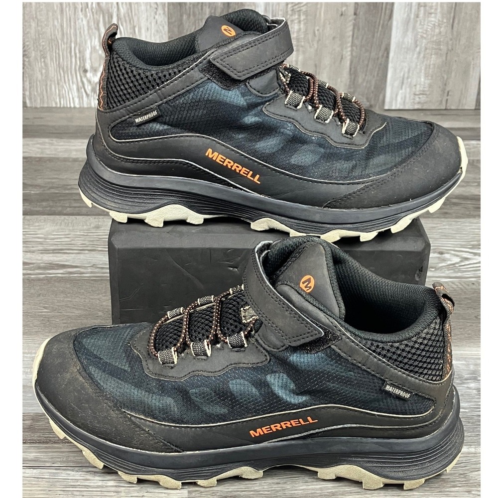 Merrell Moab Speed Mid A/C Waterproof Kids Hiking Boots MK265951 Size 7W